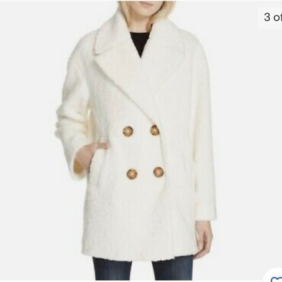 New Kate Spade Brooks Street Teddy Coat French Cream XS - Picture 14 of 14